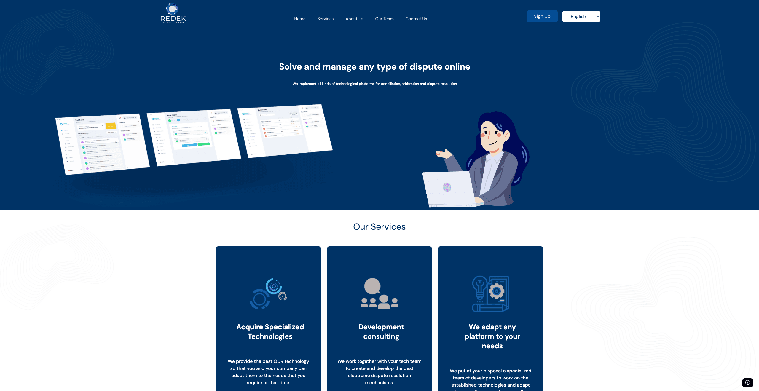 Redek Landing Page